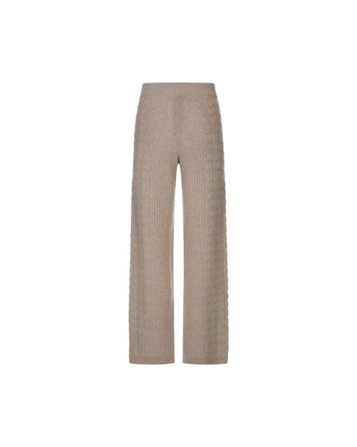 Agnona Natural Wide Trousers