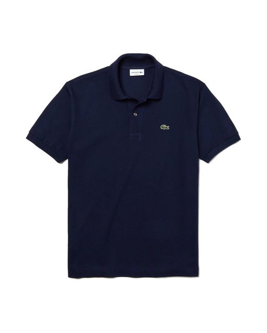 Lacoste Tops ,Blauw ,Katoen Classic Fit L.12.12 Polo Shirt in het Blue voor heren