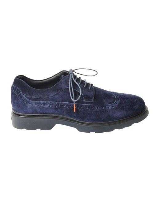Hogan Blue Laced Shoes for men