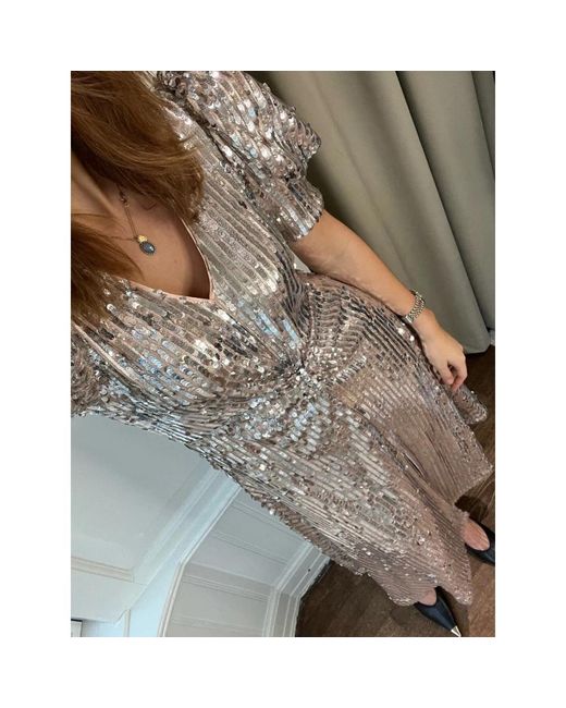 ROTATE BIRGER CHRISTENSEN Gray Party Dresses