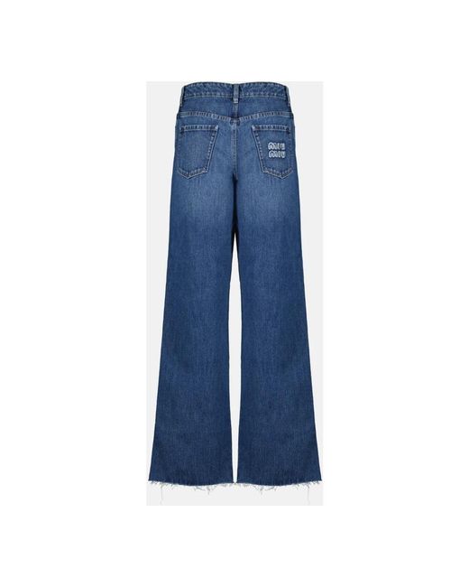 Miu Miu Blue Wide Jeans