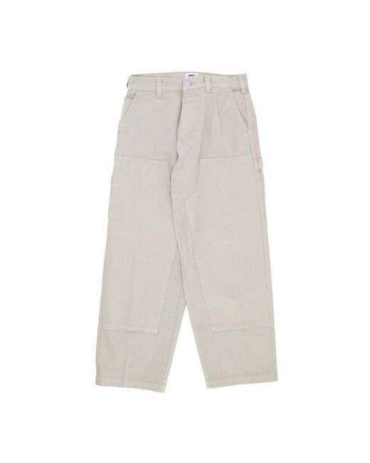 Obey Gray Wide Trousers for men