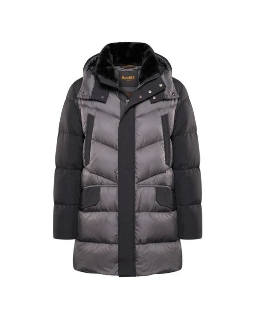 Moorer Black Down Coats for men