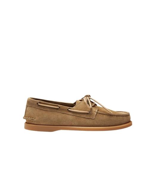 Scarosso Brown Sailor Shoes for men