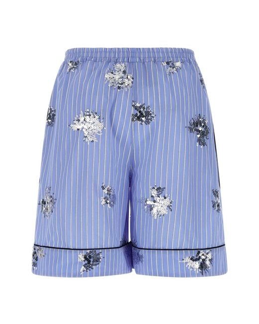Le twins Blue Casual Shorts