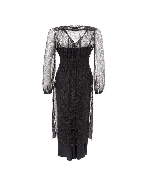 Midi Dresses Lardini de color Black