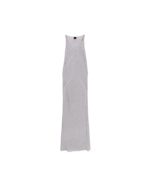 Pinko Gray Knitted Dresses