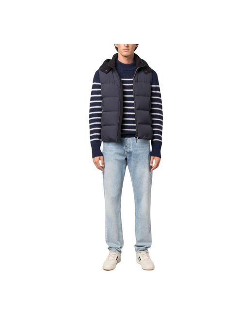 Moorer Vests in het Blue voor heren