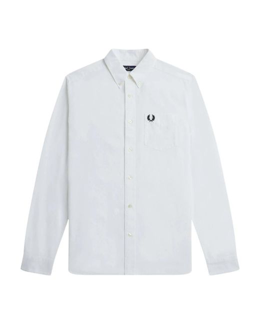 Fred Perry White Casual Shirts for men
