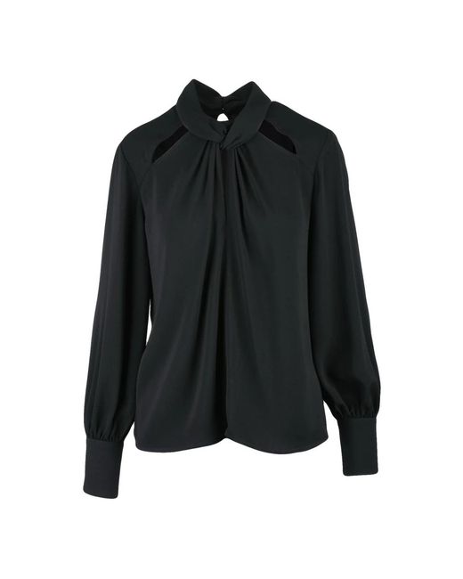 Liu Jo Overhemden ,Zwart ,Polyester Blouses in het Black