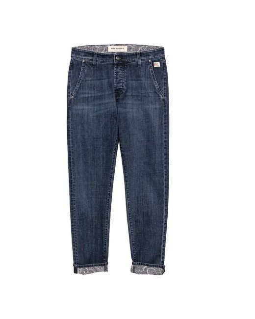 Roy Rogers Blue Straight Jeans for men