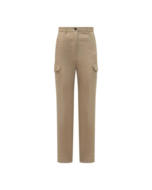 Nine:inthe:morning Natural Slim-Fit Trousers