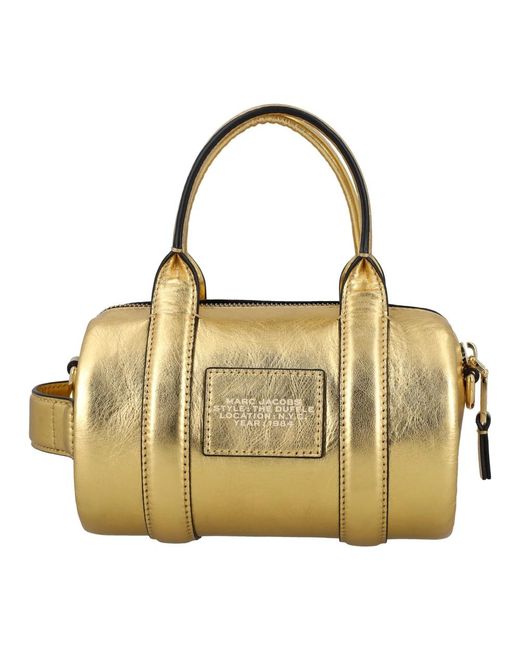 Marc Jacobs Metallic Goldene mini duffle tasche handtasche
