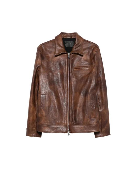 Dondup Leather Jassen in het Brown voor heren