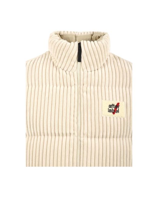 AFTER LABEL Jassen ,Polyester Bormio Tp 324 Vest in het Natural