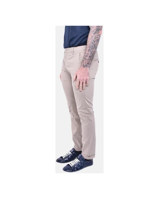 Dondup Pink Slim-Fit Trousers for men