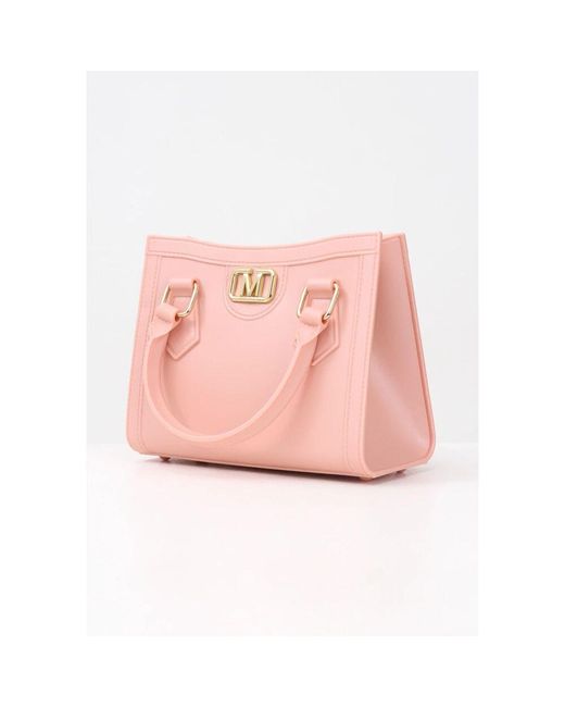 Marc Ellis Pink Strukturierte Kompakte Handtasche Flat Wood Rosa