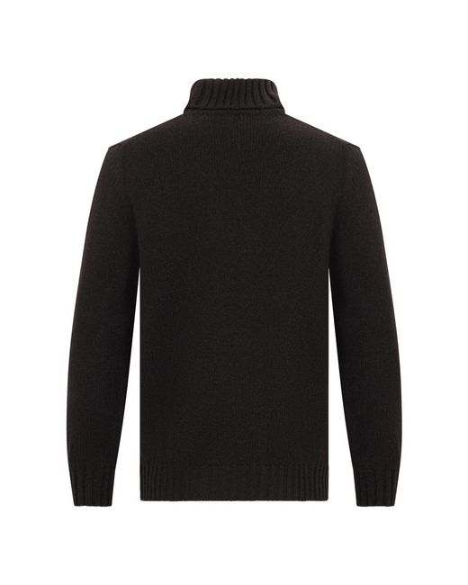 Fedeli Rollkragenpullover in Black für Herren