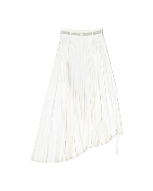Dior White Midi Skirts