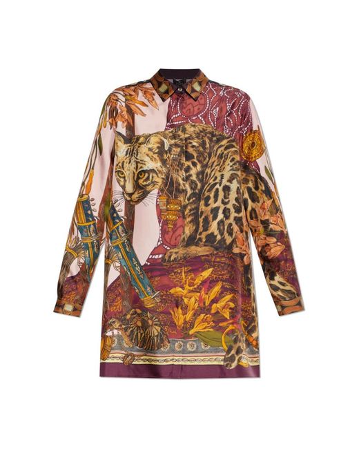 Etro Overhemden ,Veelkleurig ,Shirts in het Orange