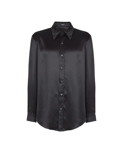 Balmain Black Casual Shirts for men