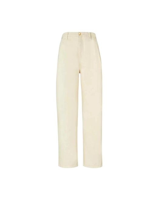 Tory Burch Natural Wide Trousers