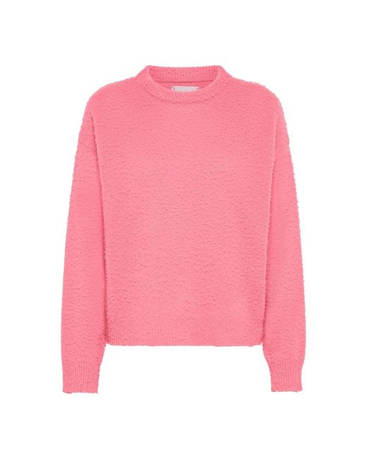 Jersey De Lana Negra Con Detalles Únicos, Mujer, Talla Philippe Model de color Pink