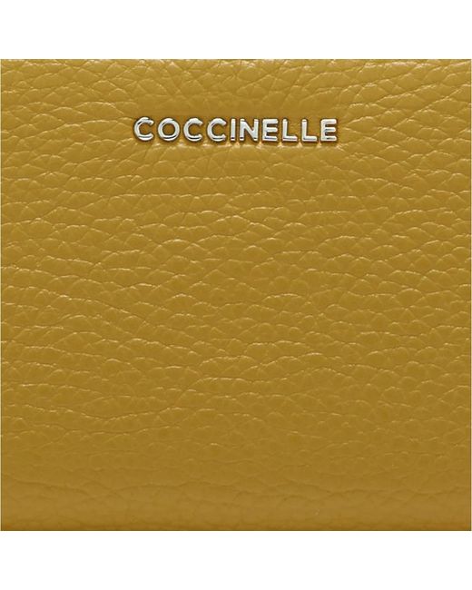 Coccinelle Black Metallic soft geldbörsen & kartenhalter,weiche metallic geldbörsen & kartenhalter
