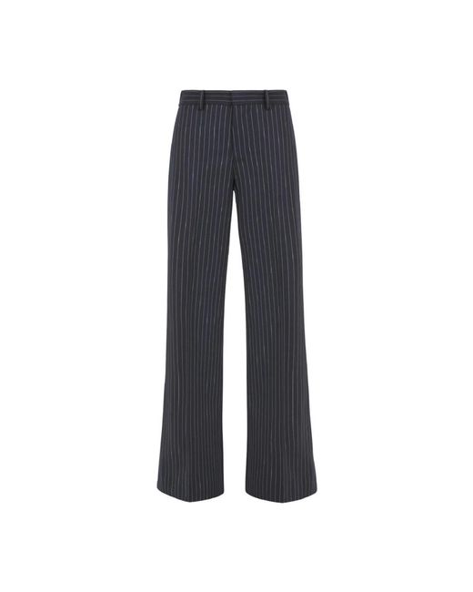 P.A.R.O.S.H. Broeken ,Blauw ,Katoen Gestreepte Libra Broek in het Blue