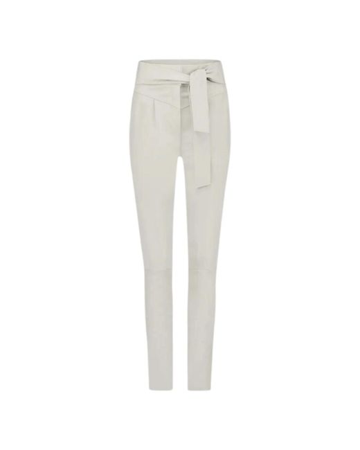 Trousers > slim-fit trousers Ibana en coloris Gray