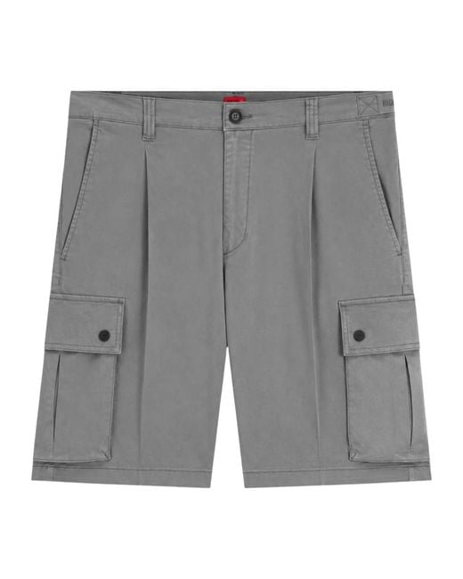 Boss Gray Casual Shorts for men