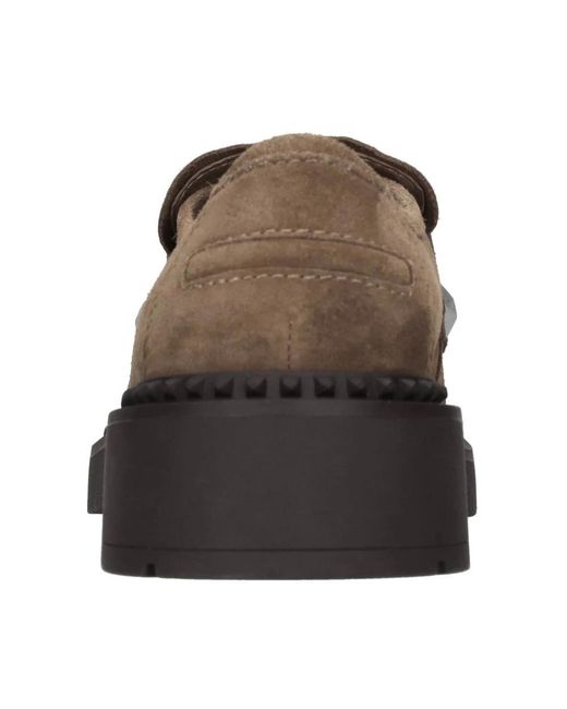 Ash Schoenen ,Bruin ,Suède Platte Schoenen Bruin in het Brown