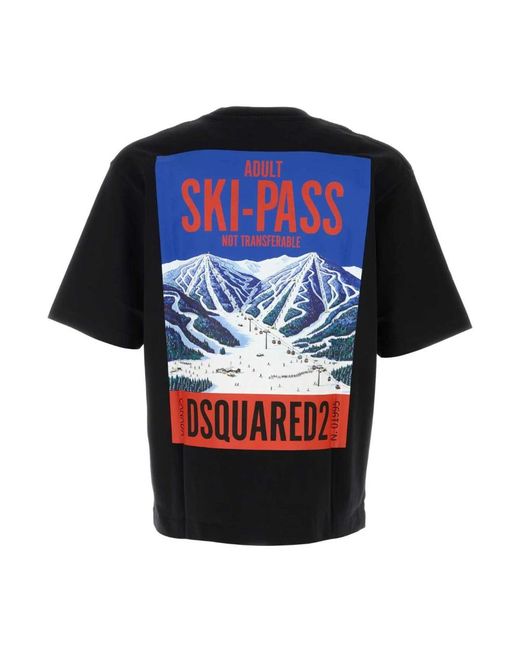 DSquared² Black T-Shirts for men