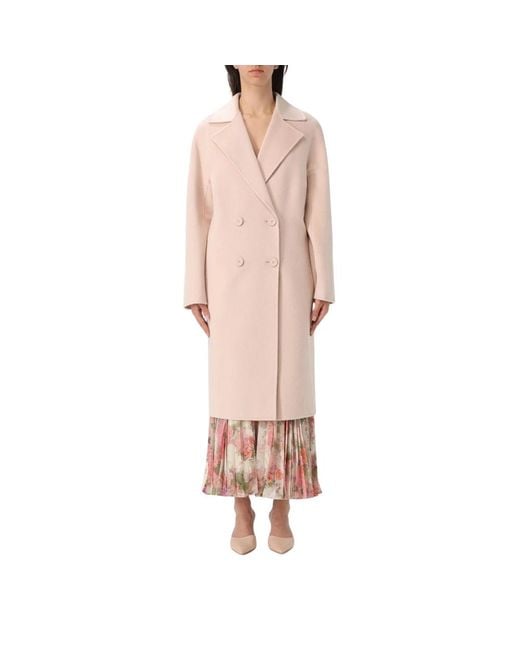 Max Mara Pink Blush Wool Coat