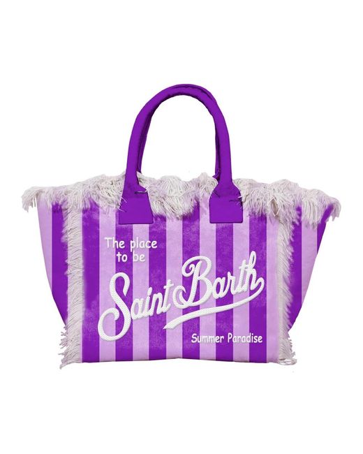 Borse da spiaggia trendy collezione di Mc2 Saint Barth in Purple