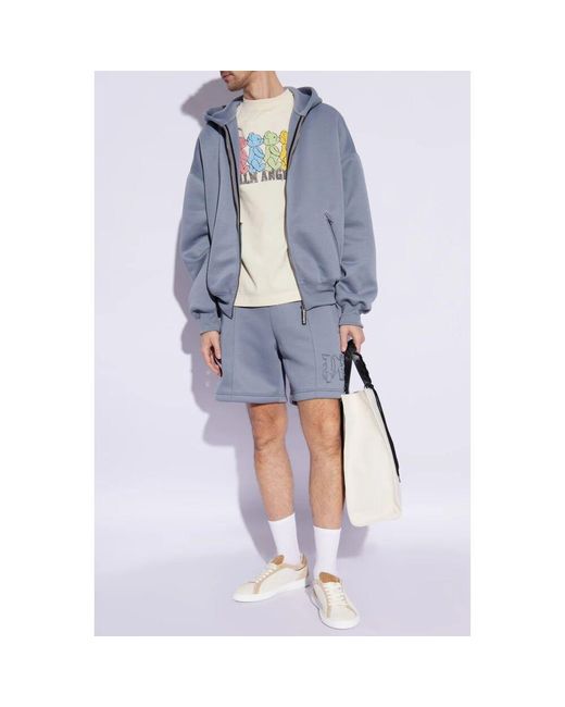 Casual Shorts Palm Angels de hombre de color Blue