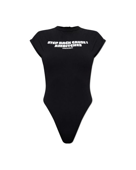 DSquared² Body Met Print in het Black