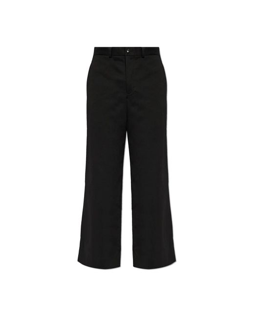 Wide Trousers Comme des Garçons de color Black