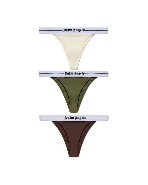 Palm Angels Tanga Drie-Pack in het White