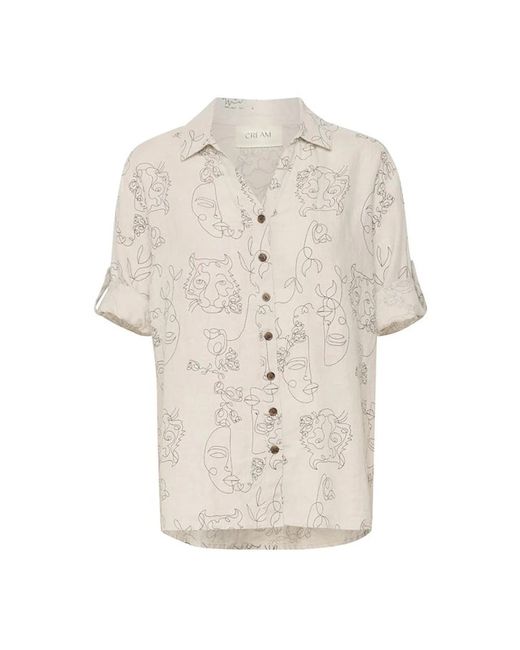 Shirts > short sleeve shirts Cream en coloris Natural