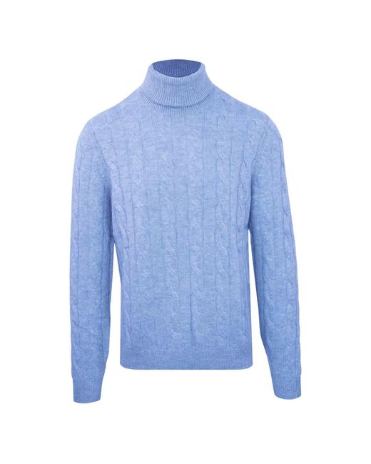 Knitwear > turtlenecks Malo pour homme en coloris Blue