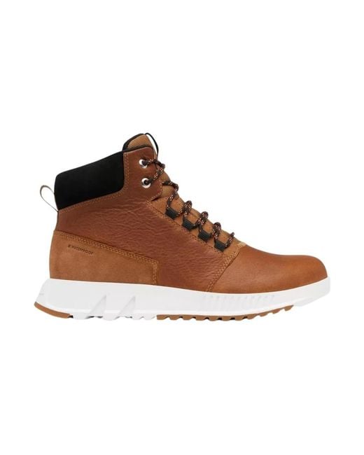 Sorel Brown Lace-Up Boots for men