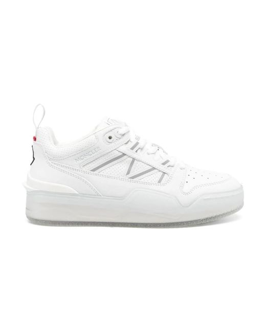Moncler White Niedrige sneakers