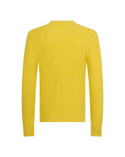 Malo Yellow Round-Neck Knitwear for men