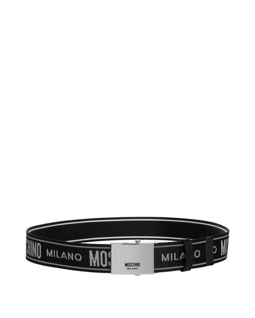 Moschino Black Belts for men