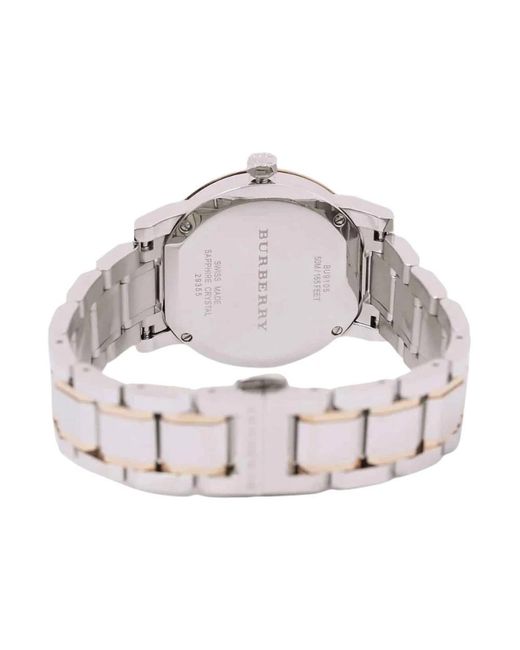Watches di Burberry in Metallic