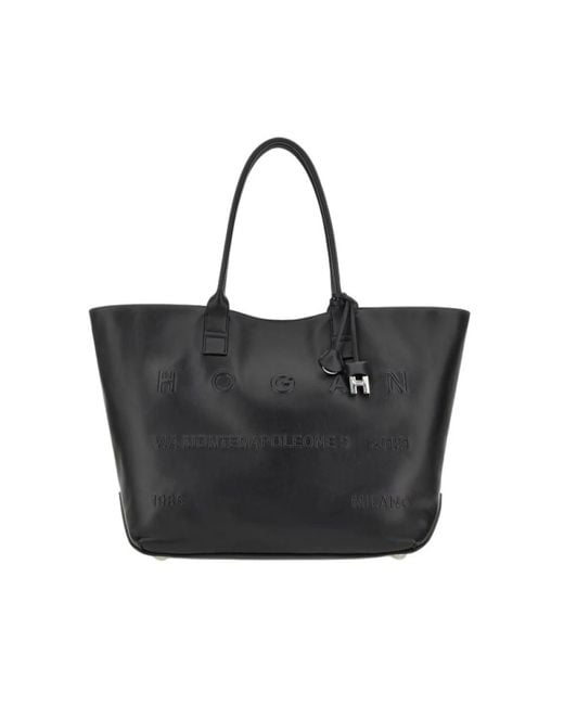 Hogan Black Shopping Bags