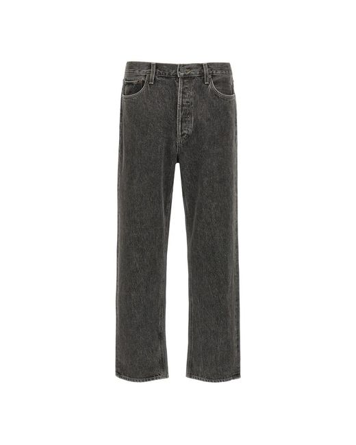 Agolde Gray Straight Jeans for men