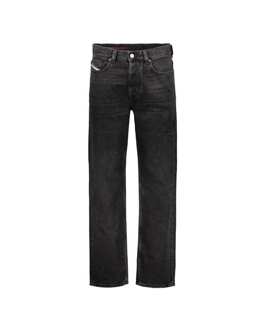 DIESEL Black Straight Jeans for men