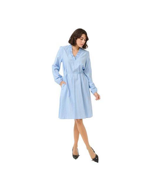 Midi Dresses Kaffe de color Blue